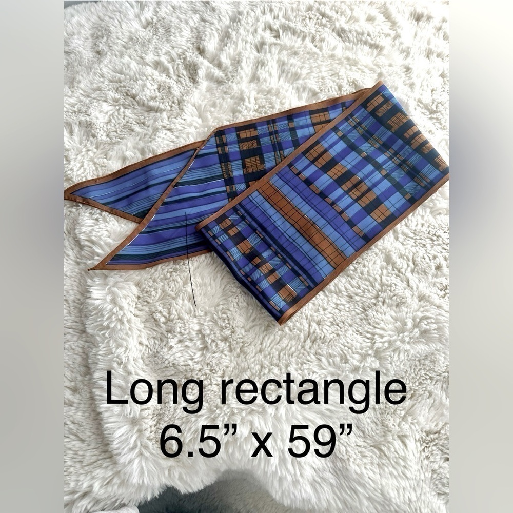 Lovely long tie scarf. Size 6.5” x 59”.
